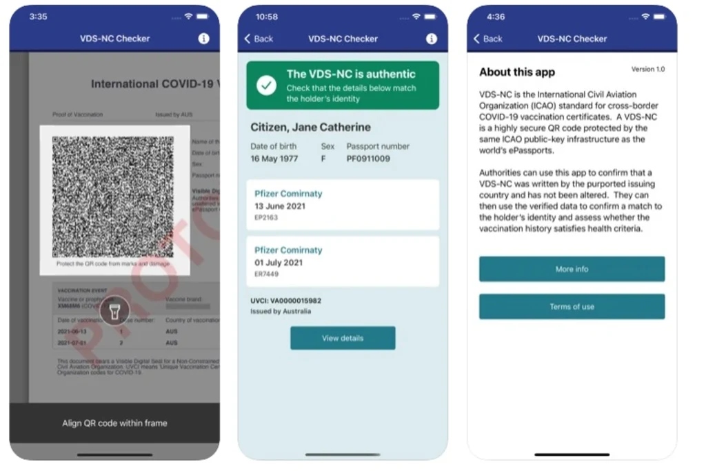 Australia sử dụng ứng dụng quét mã QR để hiển thị chứng nhận tiêm chủng cho khách quốc tế